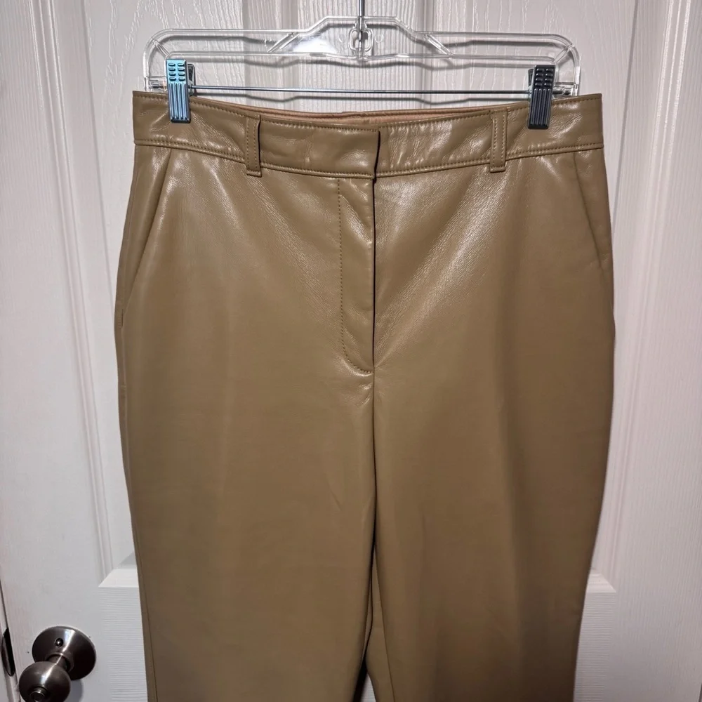 Aritzia Babaton Command Cropped Vegan Leather Straight Leg Pant - Picture 5 of 15